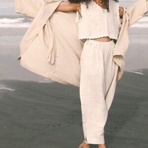 Dazed but Amazed French Linen Mix Pants